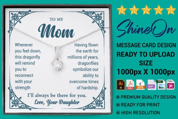 Mom s Message Card: Graphics for Print Templates