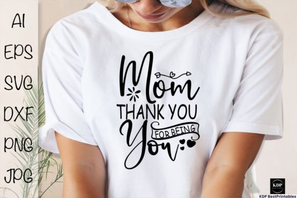Mom Thank You Graphics & T-Shirt Designs Review