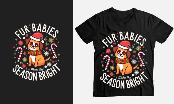 Review: Christmas Dog Mom T-shirt Design for Holiday Stitching