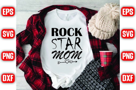 Rock Star Mom Graphics for Bold T-Shirt Designs